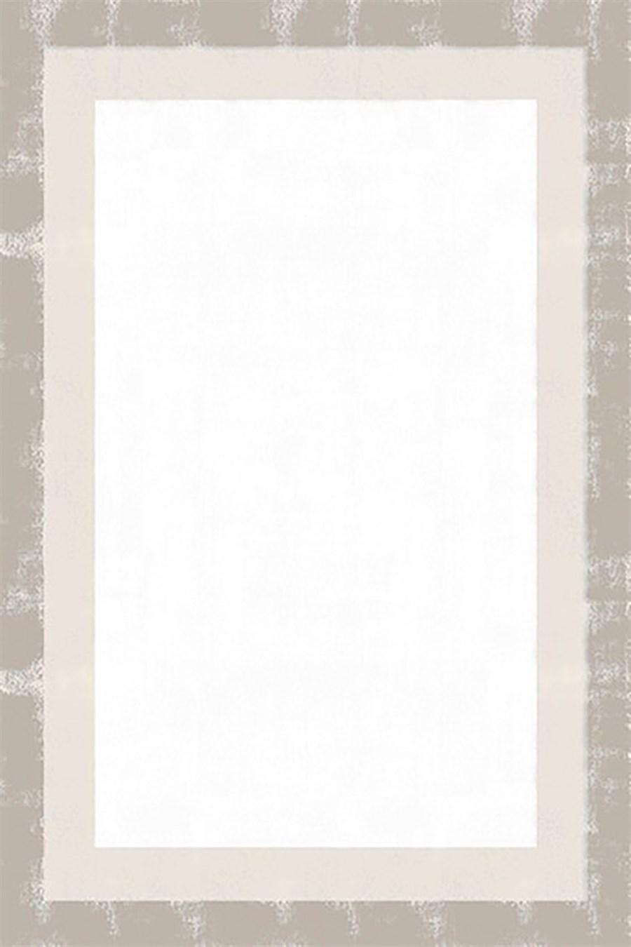 Kreasyon Halı Bamboo Touch 1363 Vizon 8 mm Akrilik Toz tutmaz Yıkanabilir İnce Kaymaz Pamuk Taban Dikdörtgen Makine Dokuma Salon Halısı 80x150 cm