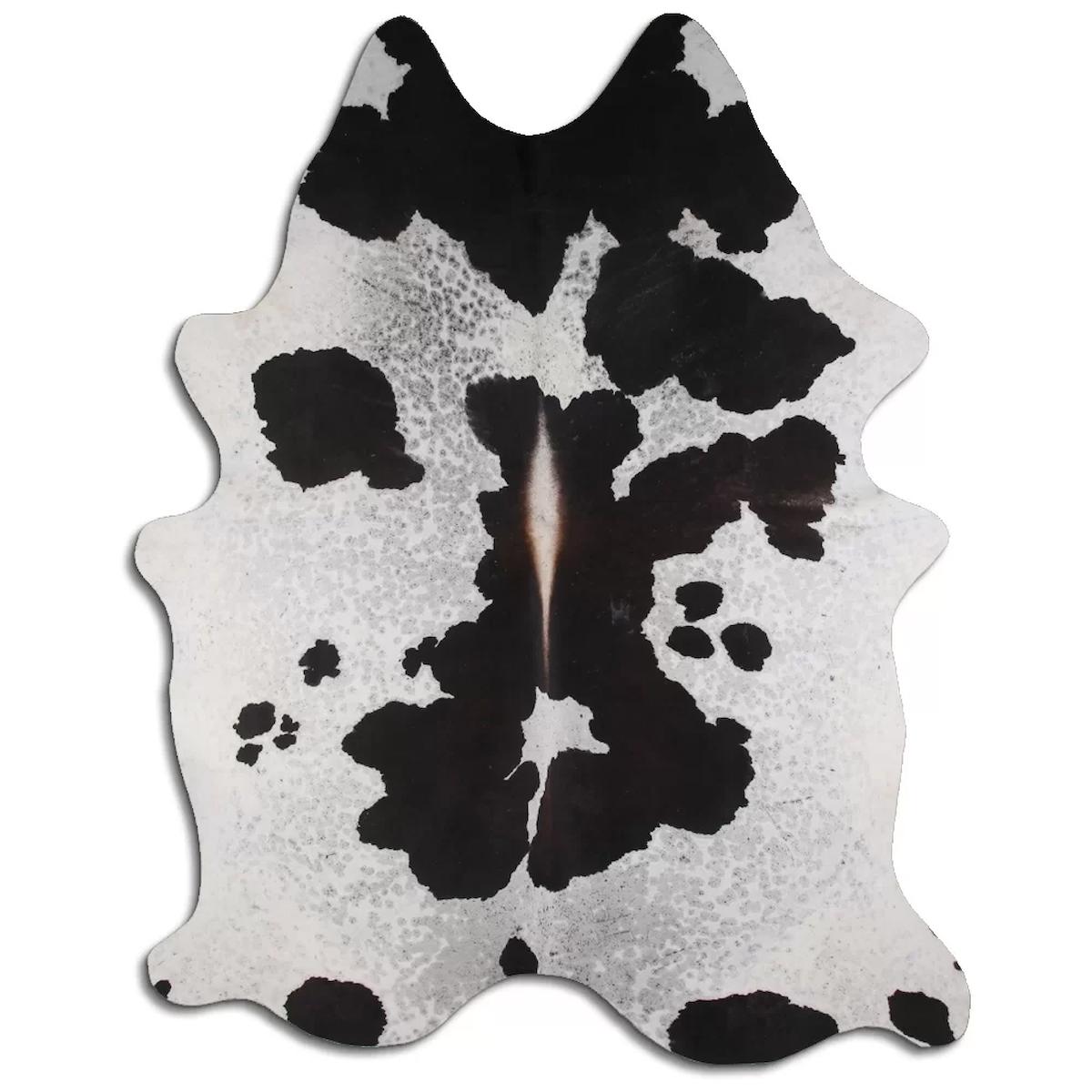 Fiesta Leather Art 65125 Krem 51 mm Deri Toz Tutmaz Yıkanabilir İnce Kaymaz Deri Taban Oval Makine Dokuma Salon Halısı 100x100 cm