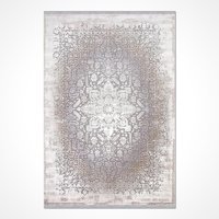 Crea Halı Valera 7818AK Krem 8 mm Akrilik Toz Tutmaz Yıkanabilir Orta Dikdörtgen Makine Dokuma Salon Halısı 80x150 cm