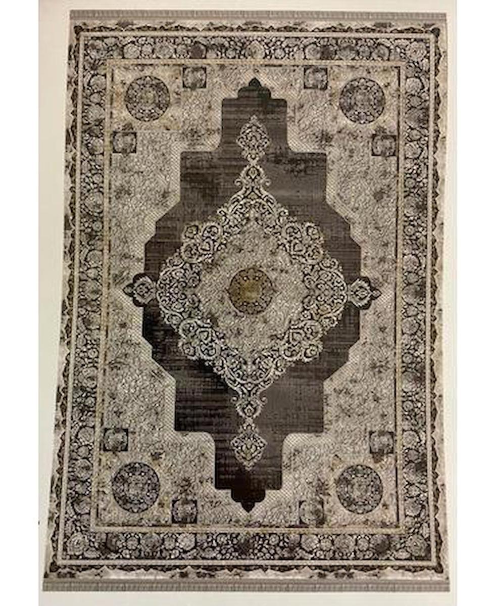 Efsane Halı 34682 Çok Renkli 8 mm Akrilik Silinebilir Yıkanabilir Orta Kaymaz Dikdörtgen Makine Dokuma Salon Halısı 160x235 cm
