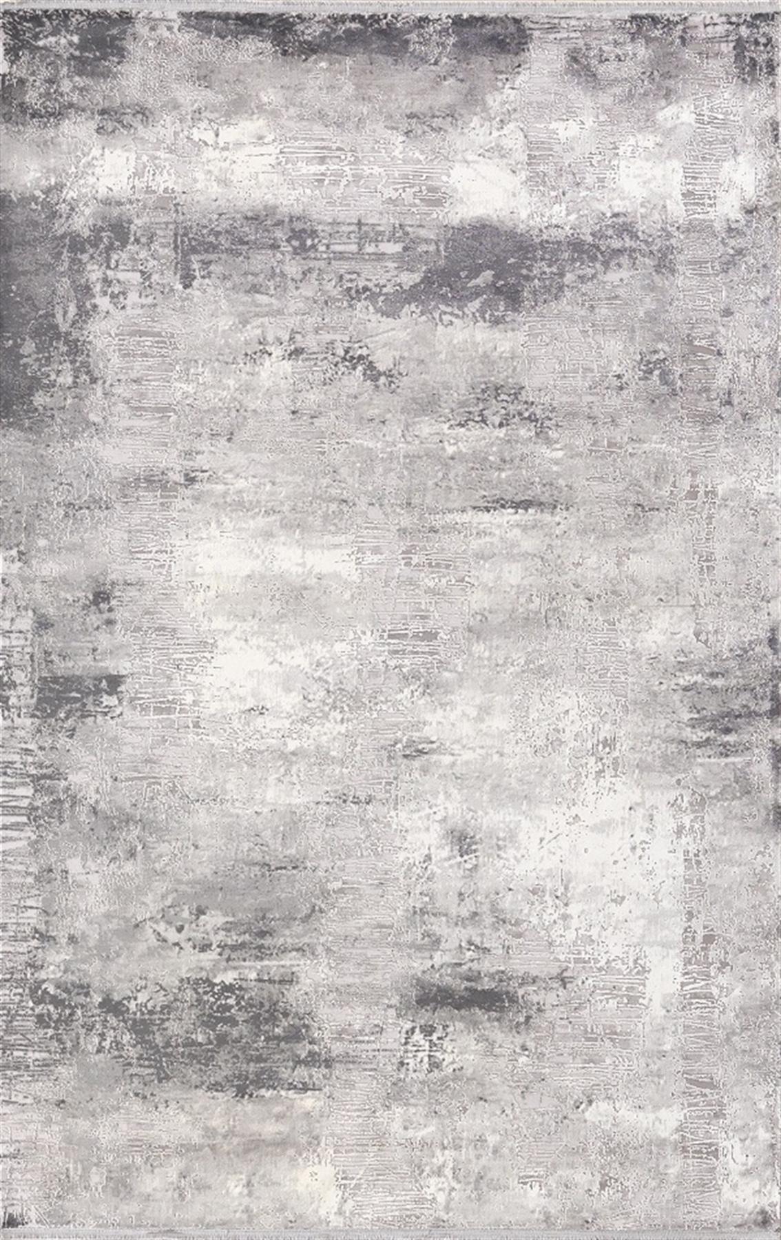 Merinos Celebrity 31874 Gri 7 mm Akrilik Yıkanabilir Kalın Kaymaz Dikdörtgen Makine Dokuma Salon Halısı 100x150 cm