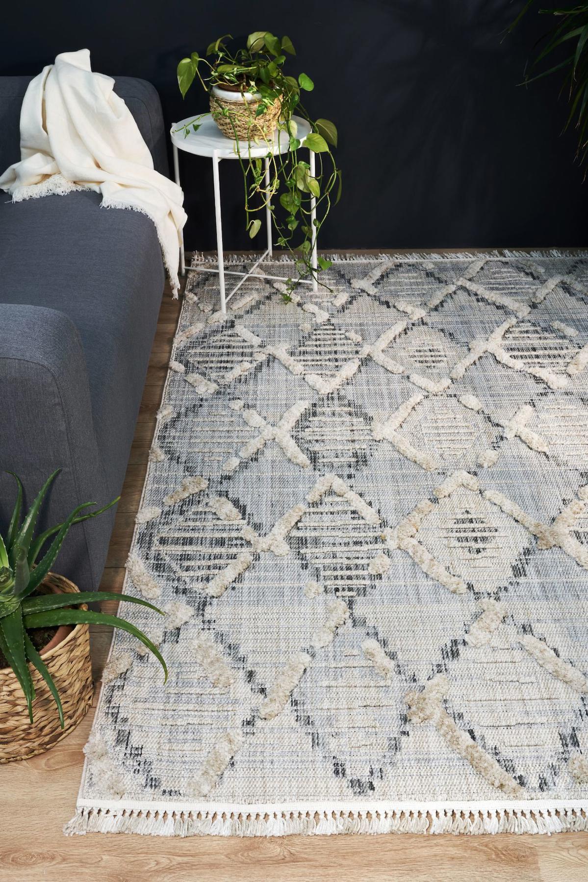 Apex Vesta 9561 Çok Renkli Pamuk Yıkanabilir İnce Kaymaz Jüt Taban Dikdörtgen Makine Dokuma Salon Halısı 100x300 cm