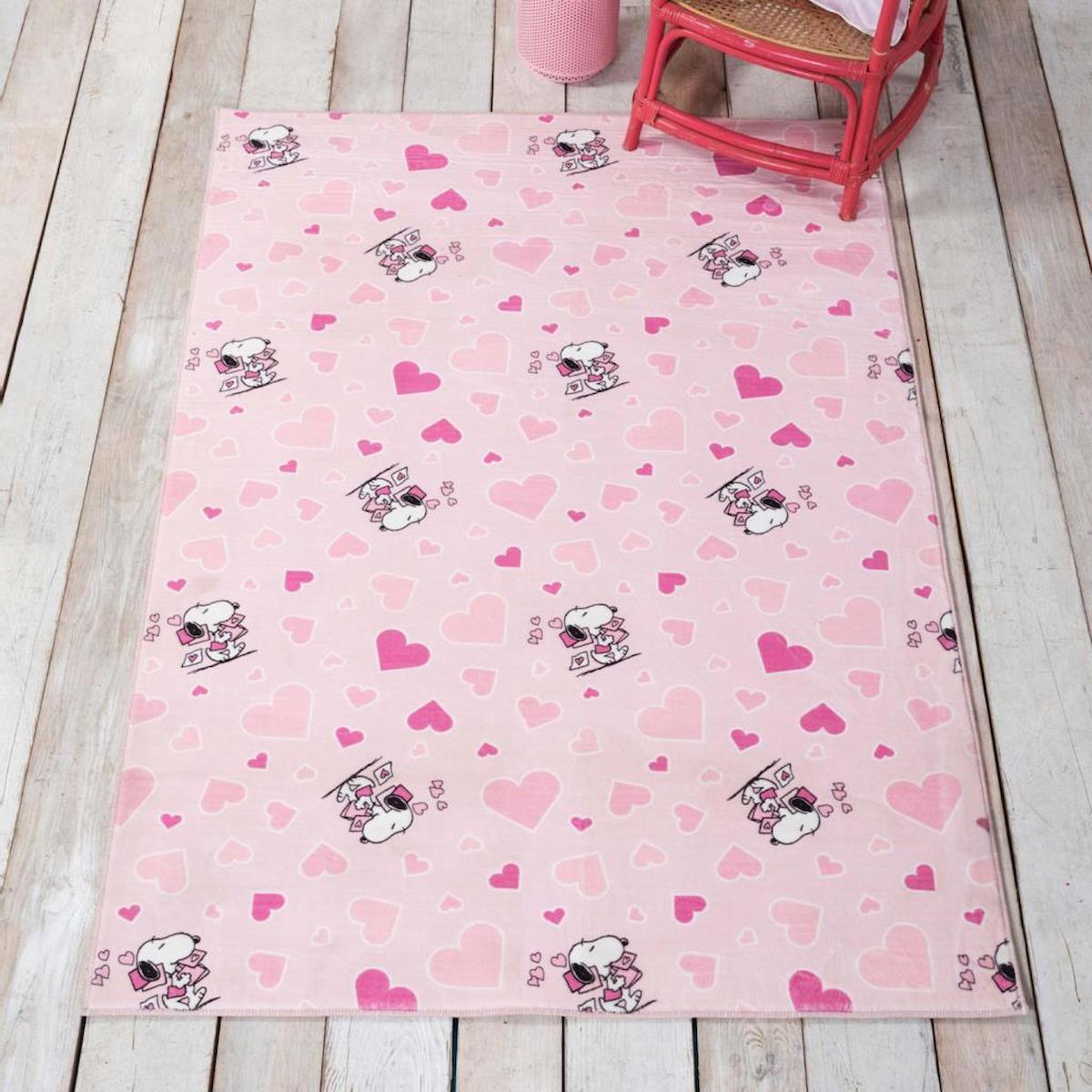 Karaca Home Krem Polyester Yıkanabilir Kaymaz Taban Figürlü Dikdörtgen Makine Dokuma Çocuk Odası Halısı 80x500 cm
