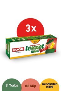 Cook Lezzet Küpü Orta Kilitli Buz Dolabı Poşeti 3x70 Adet