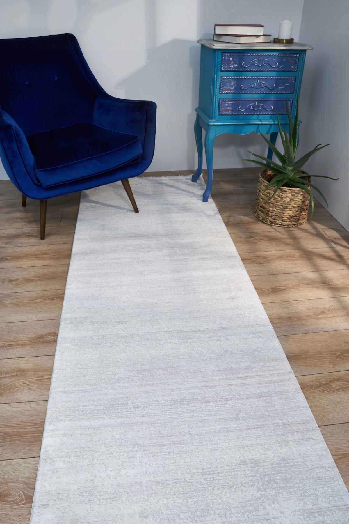 Apex Vivaldi 9731 Çok Renkli Pamuk Yıkanabilir İnce Kaymaz Jüt Taban Dikdörtgen Makine Dokuma Salon Halısı 50x80 cm