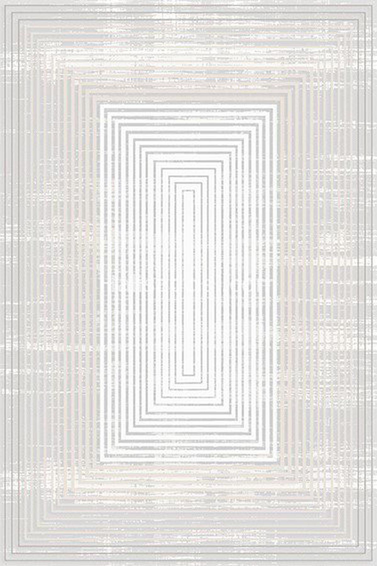Kreasyon Halı Bamboo Touch 1368 Krem 6-12 mm Akrilik Yıkanabilir Dikdörtgen Makine Dokuma Salon Halısı 160x230 cm