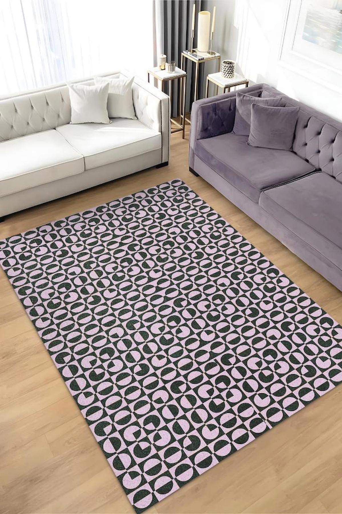 Homshtag Döngü Krem 4 mm Pamuk Antistatik Yıkanabilir İnce Kaymaz Dikdörtgen Makine Dokuma Salon Halısı 80x300 cm