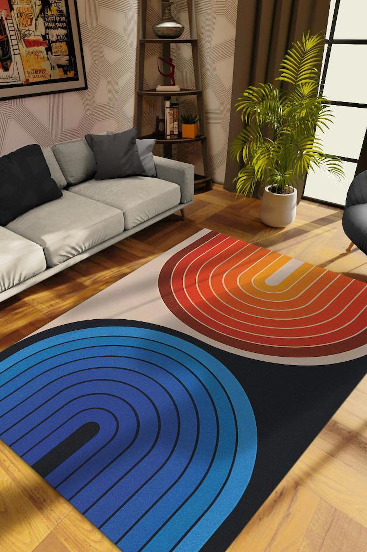 Homshtag Gecem Ve Gündüzüm Krem 4 mm Pamuk Antistatik Yıkanabilir İnce Kaymaz Dikdörtgen Makine Dokuma Salon Halısı 80x150 cm