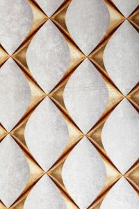 Dijidekor KY7059 Altın 6 mm Polyester Yıkanabilir Orta Kaymaz Dot Taban Oval Makine Dokuma Salon Halısı 70x110 cm