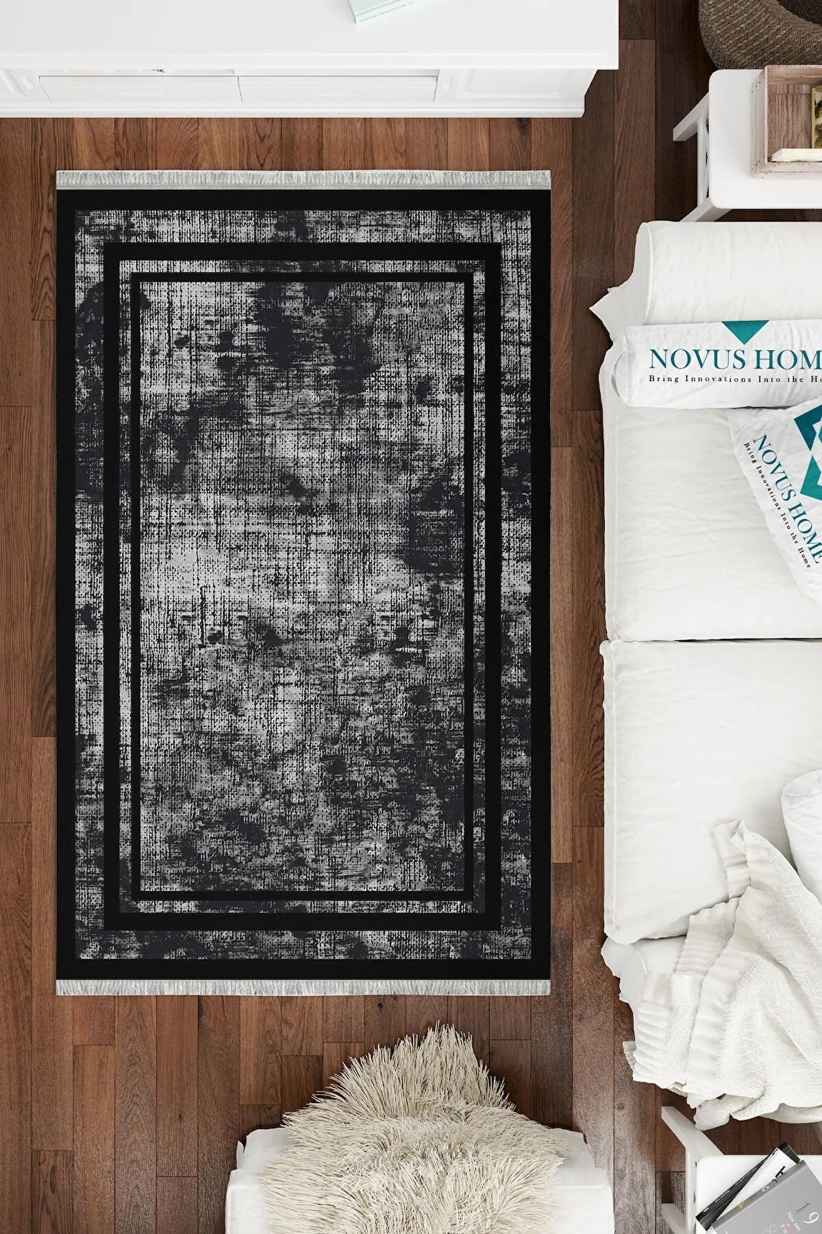 Novus Home Punto Serisi Krem 7 mm Polyester Antibakteriyel-Toz Tutmaz-Yalıtıma Yardımcı Yıkanabilir İnce Kaymaz Taban Dikdörtgen Makine Dokuma Antre-Salon-Yatak Odası Halısı 160x230 cm