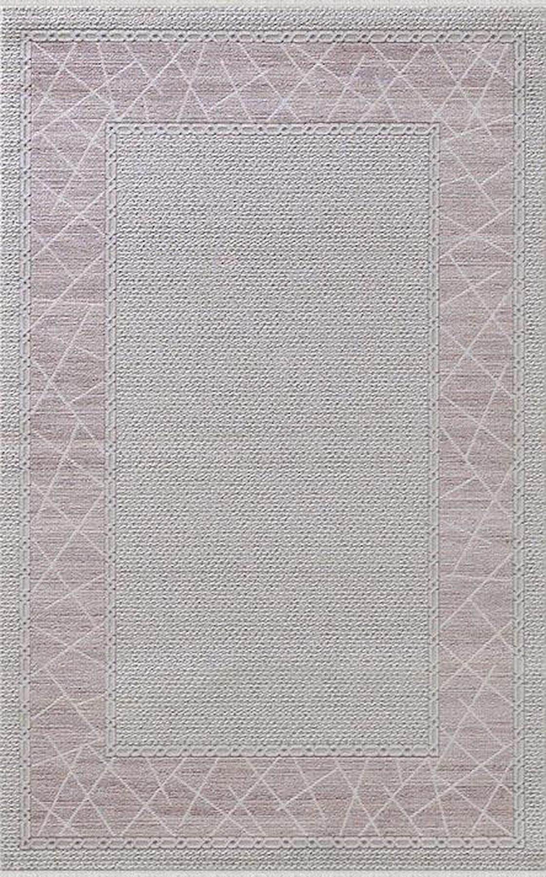 Efsane Halı 34941 Gri 10 mm Akrilik Silinebilir Yıkanabilir Orta Kaymaz Dikdörtgen Makine Dokuma Salon Halısı 160x235 cm