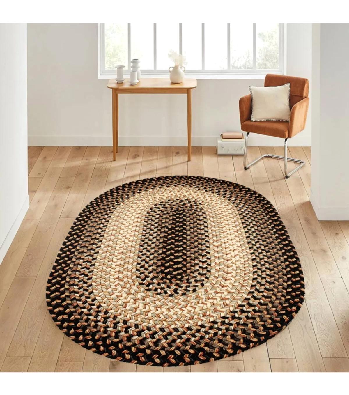 Rovigo Home RVG7180 Çok Renkli 8 mm Polyester Yıkanabilir Orta Kaymaz Dot Taban Dikdörtgen Makine Dokuma Salon Halısı 200x290 cm