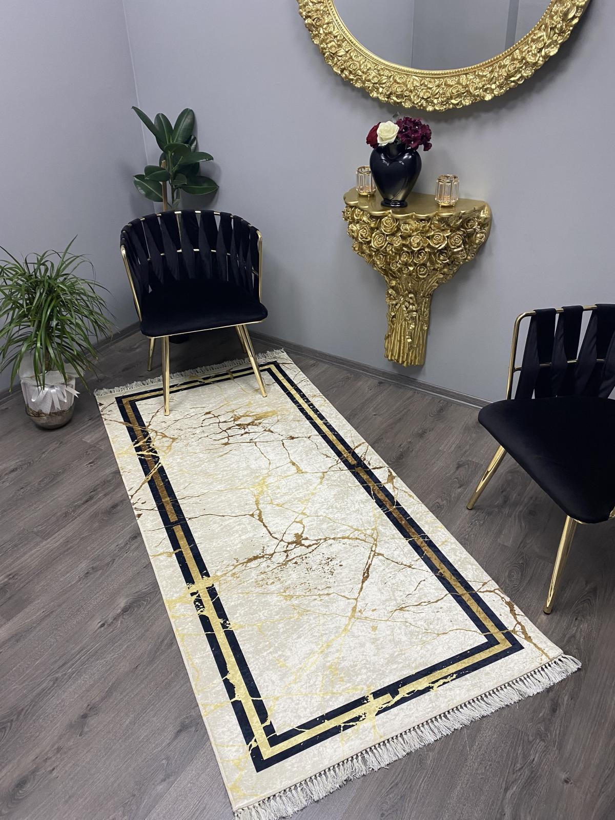 Halı Furyası Servil Çok Renkli Pamuk Antibakteriyel Yıkanabilir Kalın Kaymaz Lateks Taban Dikdörtgen Makine Dokuma Salon Halısı 200x290 cm