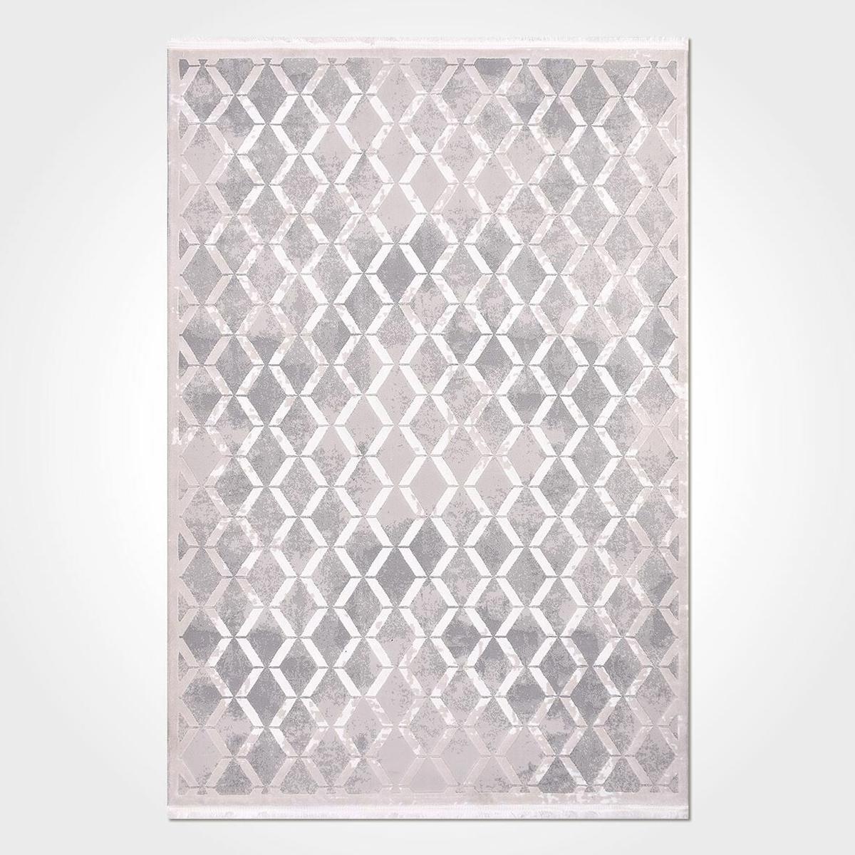 Crea Halı Venüs 4305 Krem 8 mm Polyester Toz Tutmaz Yıkanabilir Orta Dikdörtgen Makine Dokuma Salon Halısı 80x150 cm