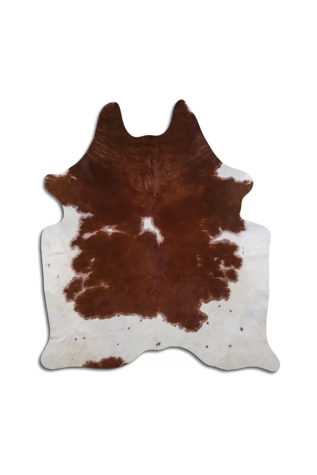 Fiesta Leather Art 102827 Çok Renkli 51 mm Deri Toz Tutmaz Yıkanabilir İnce Kaymaz Deri Taban Oval Makine Dokuma Salon Halısı 140x160 cm
