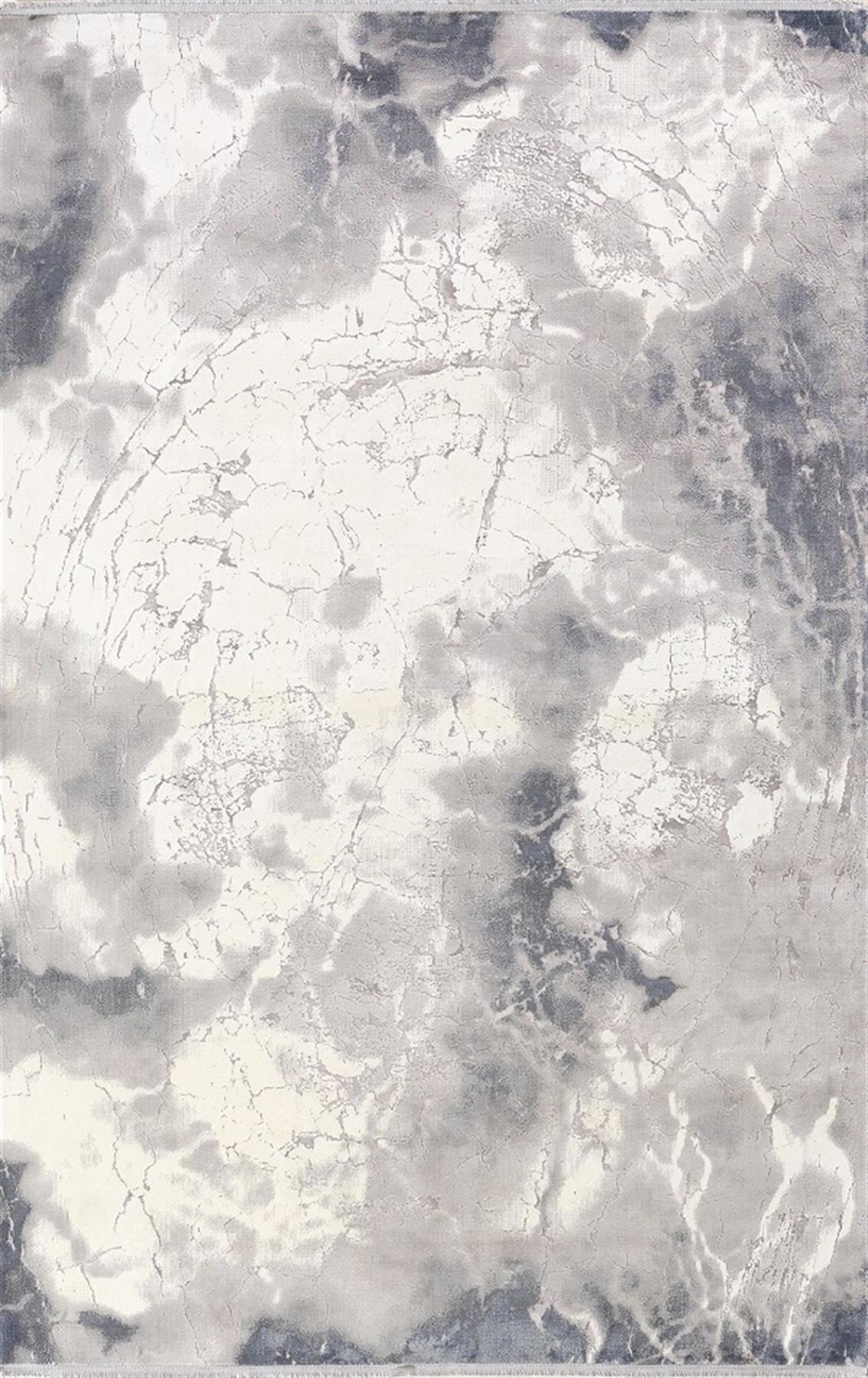 Merinos Celebrity 31876 Mavi 7 mm Akrilik Yıkanabilir Kalın Kaymaz Dikdörtgen Makine Dokuma Salon Halısı 120x180 cm