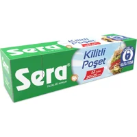 Sera Kilitli Buz Dolabı Poşeti 12 Adet