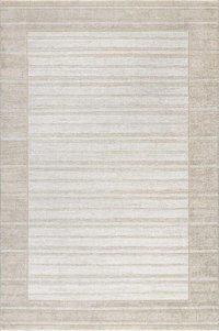 Sanat Halı Hera 3596 Krem 7 mm Pamuk Antibakteriyel Yıkanabilir Kalın Kaymaz Lateks Taban Dikdörtgen Makine Dokuma Salon Halısı 100x300 cm