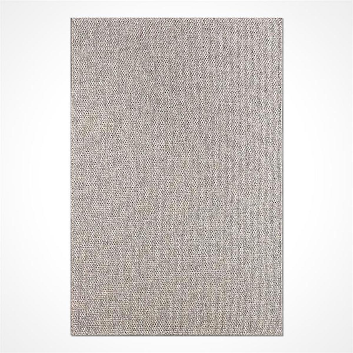 Kreasyon Halı Dhoku DH003 Gri 4 mm Polipropilen Yıkanabilir İnce Kaymaz Pamuk Taban Dikdörtgen Makine Dokuma Salon Halısı 120x180 cm