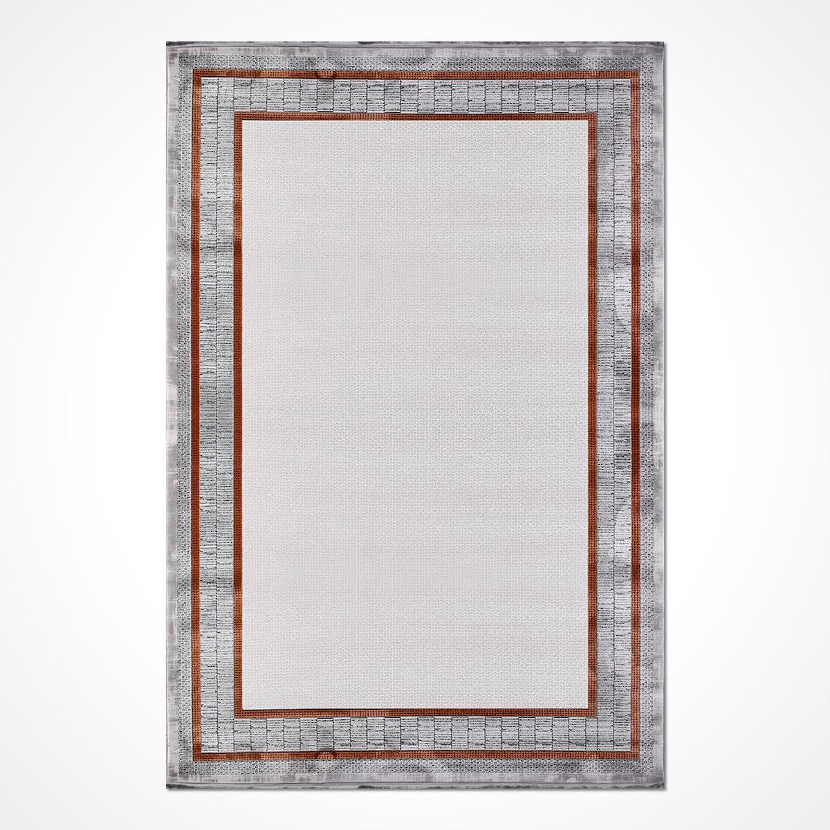 Crea Halı Stone 17166 Krem 8 mm Akrilik Toz Tutmaz Yıkanabilir Orta Dikdörtgen Makine Dokuma Salon Halısı 160x230 cm