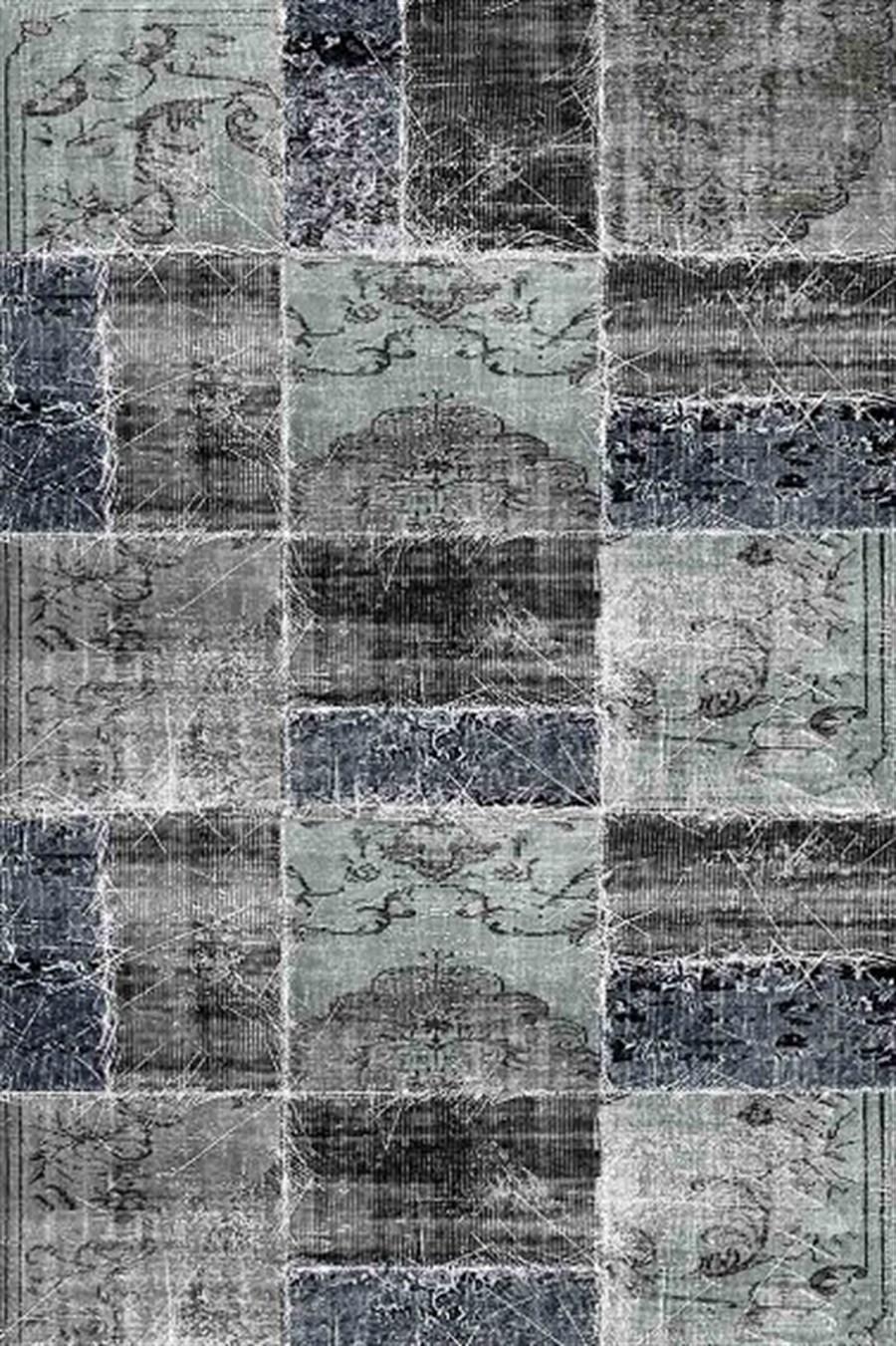 Kreasyon Halı Pandora 2749 Gri 5 mm Polyester Yıkanabilir İnce Kaymaz Pamuk Taban Dikdörtgen Makine Dokuma Salon Halısı 160x235 cm