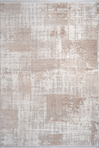 Kreasyon Halı Berceste 1143 Bej Yıkanabilir Kalın Pamuk Taban Dikdörtgen Makine Dokuma Salon Halısı 180x250 cm