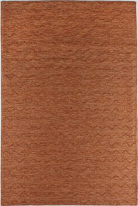 Kreasyon Halı Shadows A0031 Kiremit 4 mm Pamuk Yalıtıma Yardımcı Yıkanabilir İnce Kaymaz Pamuk Taban Dikdörtgen Makine Dokuma Salon Halısı 140x200 cm