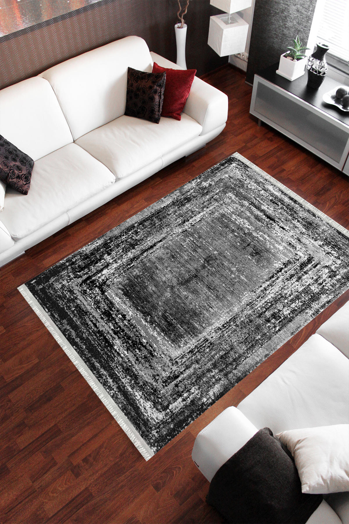Homier Collection H-DK-5203E Krem 7 mm Pamuk Antibakteriyel Yıkanabilir Orta Kaymaz Dot Taban Dikdörtgen Makine Dokuma Çocuk Odası Halısı 156x230 cm
