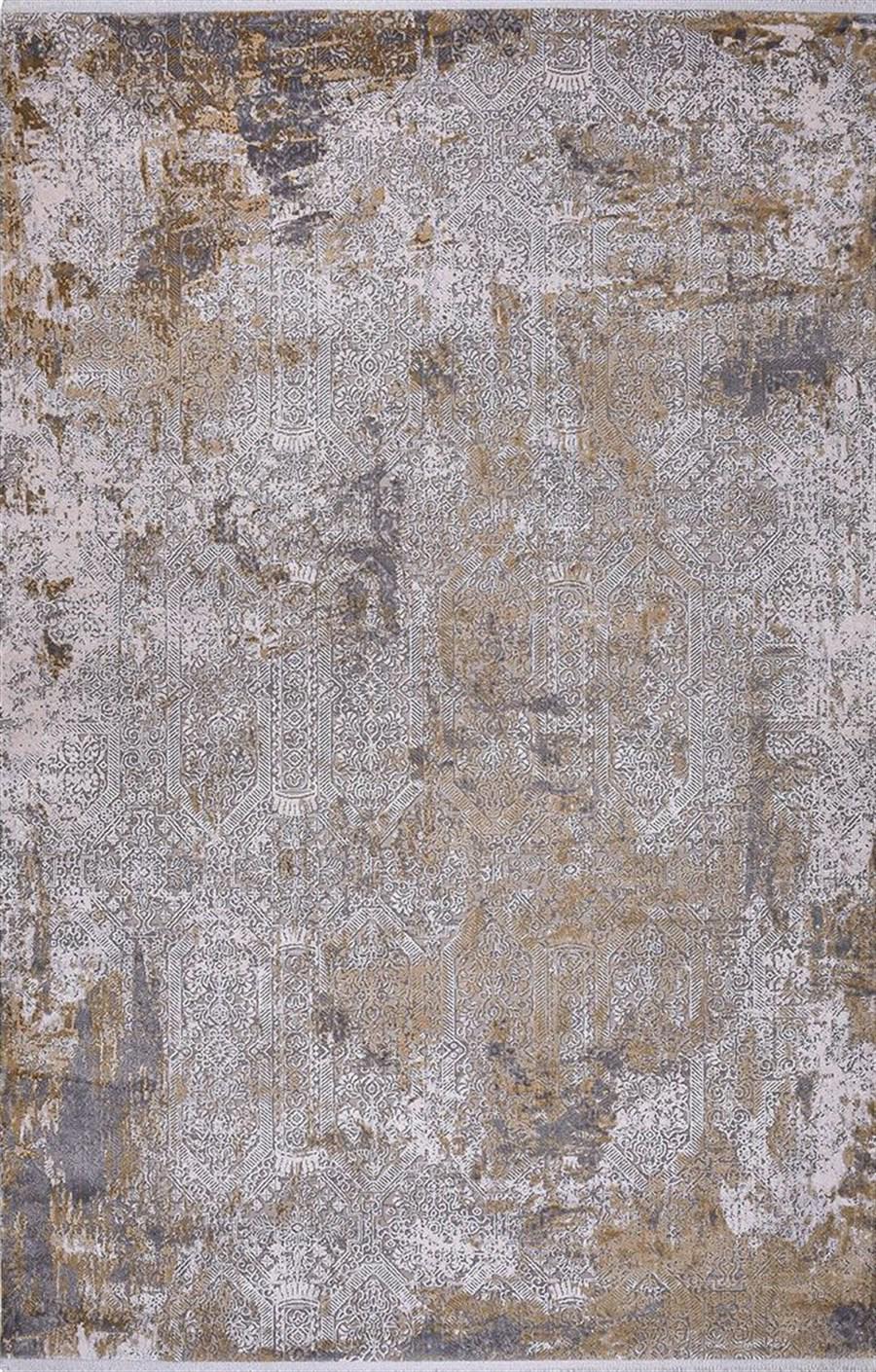 Kreasyon Halı Biblos 9303 Vizon 8 mm Akrilik Yıkanabilir Kalın Kaymaz Pamuk Taban Dikdörtgen Makine Dokuma Salon Halısı 180x180 cm