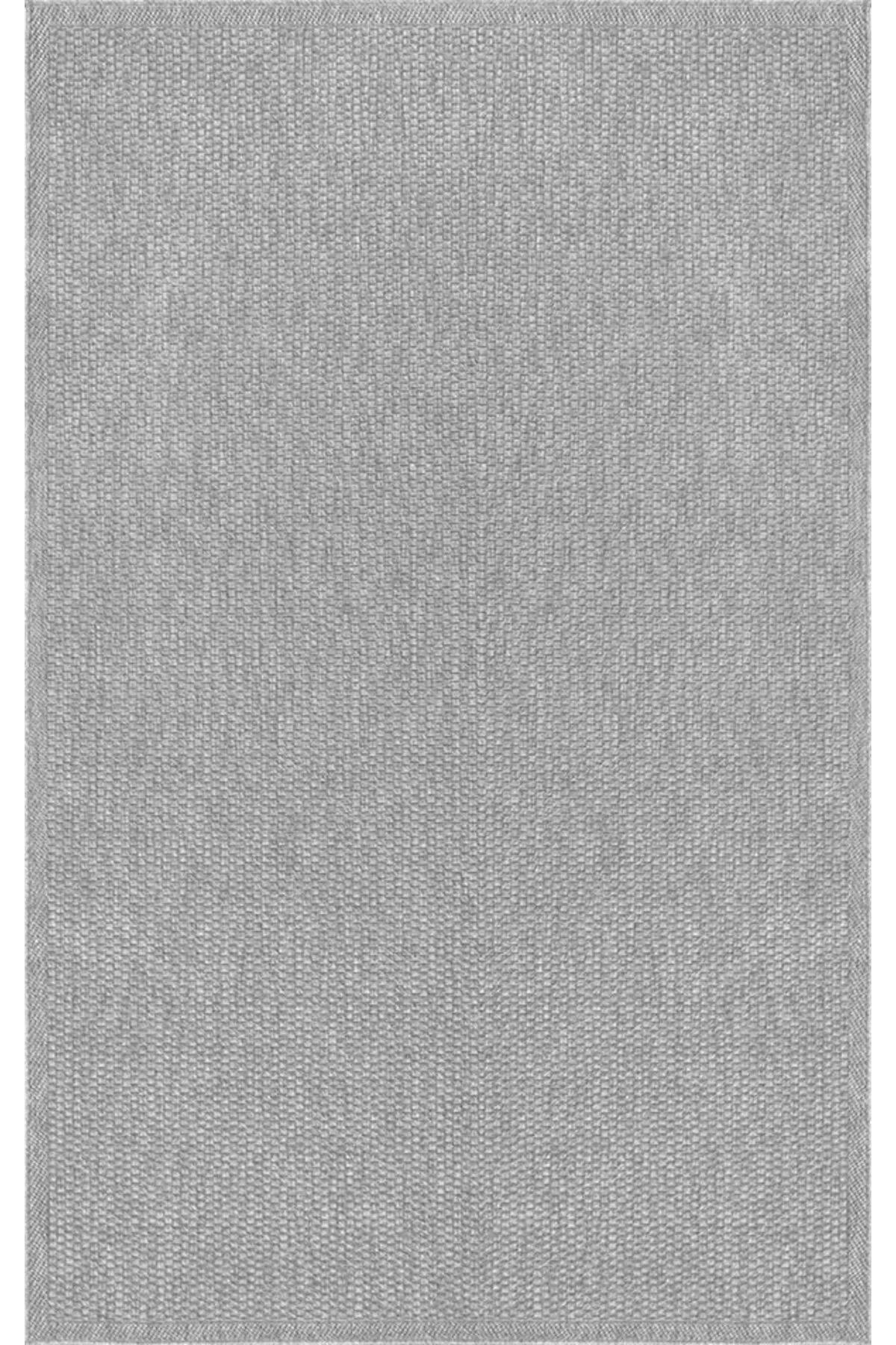 Merinos Toronto 16561 Gri 12 mm Akrilik Antibakteriyel Yıkanabilir Kalın Kaymaz Dikdörtgen Makine Dokuma Salon Halısı 100x200 cm