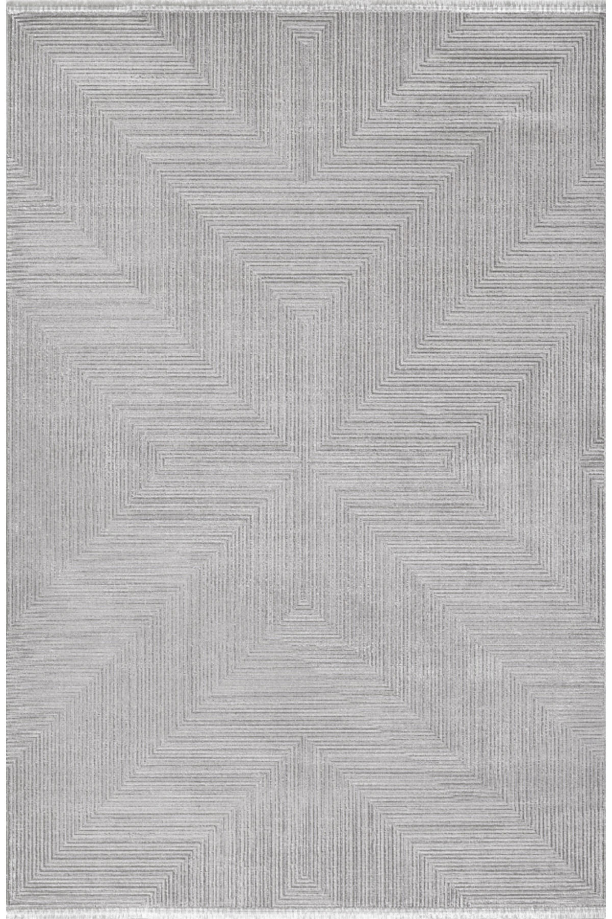 Pierre Cardin Marcel Gri 7 mm Viskon Yumuşak Yıkanabilir İnce Kaymaz Dikdörtgen Makine Dokuma Salon Halısı 100x300 cm