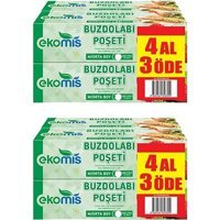 Ekomis Orta Buz Dolabı Poşeti 2x20 Adet