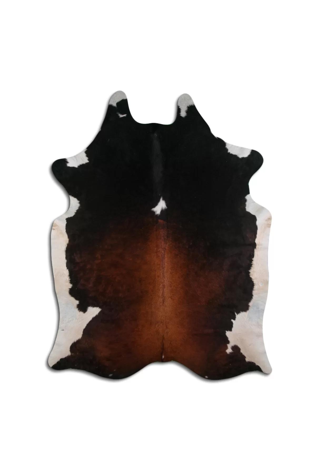 Fiesta Leather Art 103909 Krem 51 mm Deri Toz Tutmaz Yıkanabilir İnce Kaymaz Deri Taban Oval Makine Dokuma Salon Halısı 200x500 cm
