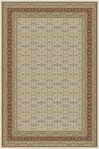Tuğra Halı Sümer SM14 Krem 5 mm Polyester Yıkanabilir İnce Dikdörtgen Makine Dokuma Salon Halısı 200x290 cm