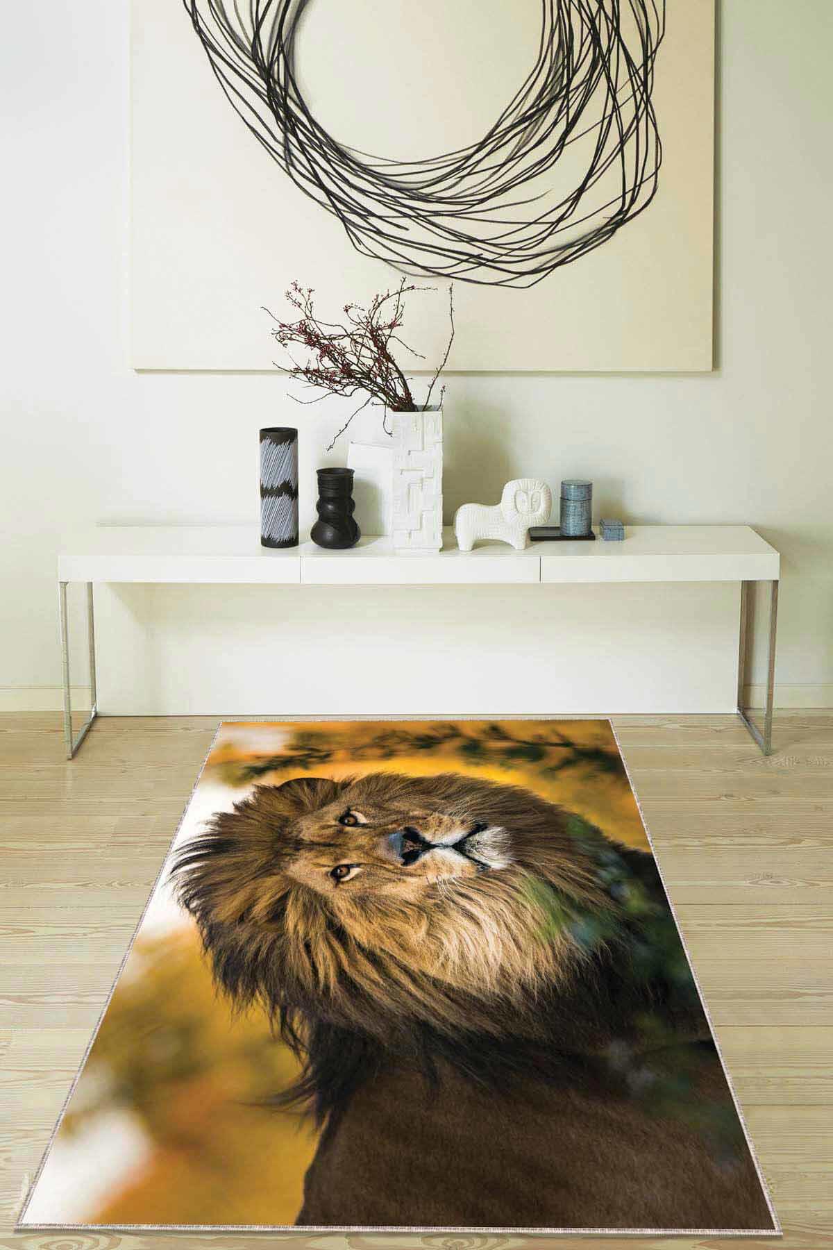 Viva Home RV317 Bej 7 mm Mikropolyester Yıkanabilir İnce Kaymaz Jüt Taban Dikdörtgen Makine Dokuma Salon Halısı 100x300 cm