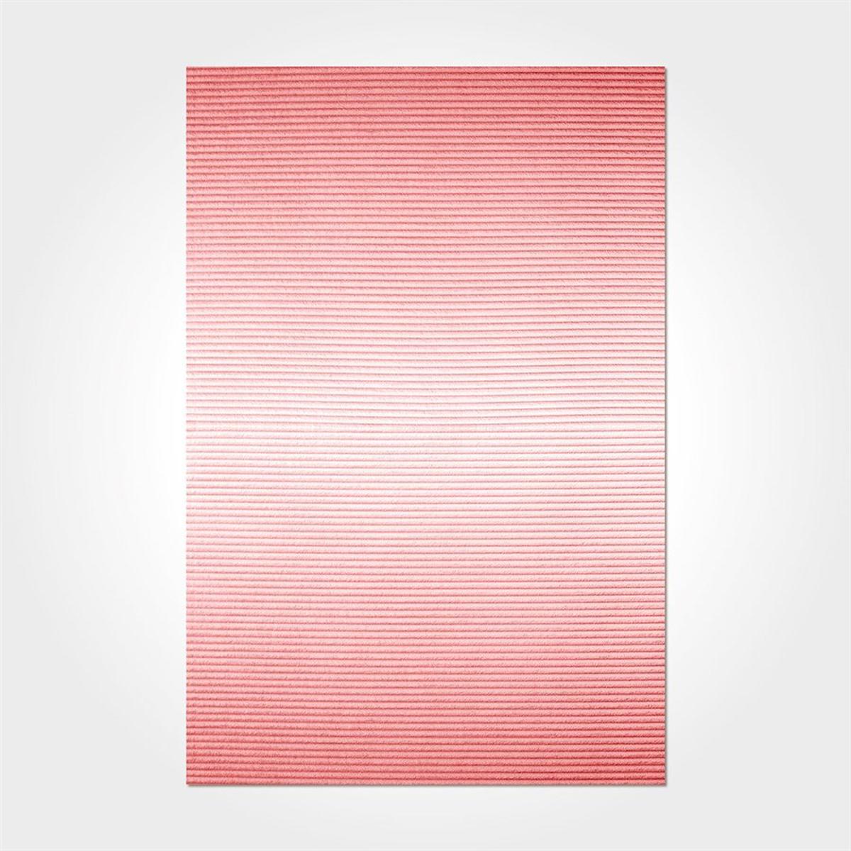 Crea Halı 2557PC Pembe Pamuk-Polyester Yıkanabilir İnce Kaymaz Dikdörtgen Makine Dokuma Salon Halısı 80x500 cm