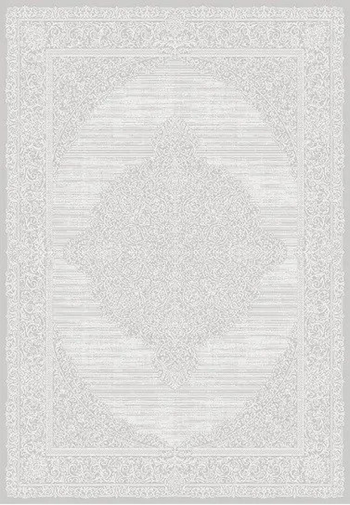 Kreasyon Halı A0195 Krem 9 mm Akrilik Yıkanabilir Kalın Pamuk Taban Dikdörtgen Makine Dokuma Salon Halısı 150x233 cm