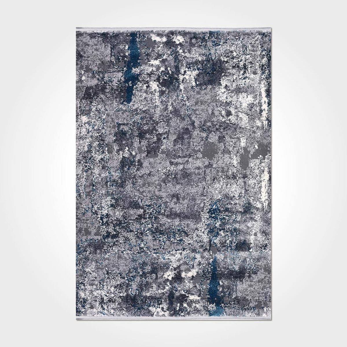 Crea Halı Liray 852J Krem 20 mm Polyester Antibakteriyel Yıkanabilir Kalın Soyut Temalı Dikdörtgen Makine Dokuma Salon Halısı 80x350 cm