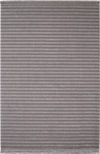 Gümüşsuyu Daisy 16666 Gri 8 mm Polipropilen Yıkanabilir İnce Kaymaz Dikdörtgen Makine Dokuma Salon Halısı 60x240 cm