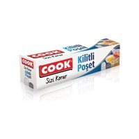 Cook Küçük Kilitli 19x25 Buz Dolabı Poşeti 10 Adet