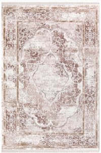 Dinarsu Arora 31889 Vizon 10 mm Akrilik Yıkanabilir Orta Kaymaz Dikdörtgen Makine Dokuma Salon Halısı 160x230 cm