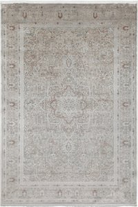 La Boutique Mona Lisa ML03 Gri 14 mm Viskon Toz tutmaz Yıkanabilir İnce Kaymaz Dikdörtgen Makine Dokuma Salon Halısı 140x200 cm