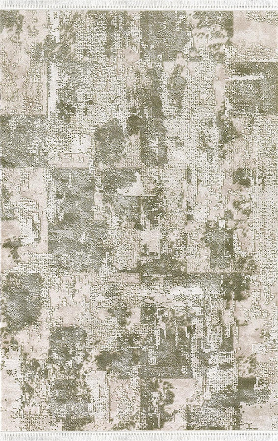 Merinos Valeri VA009 Krem 12 mm Antibakteriyel Yıkanabilir Kalın Kaymaz Dikdörtgen Makine Dokuma Salon Halısı 160x300 cm