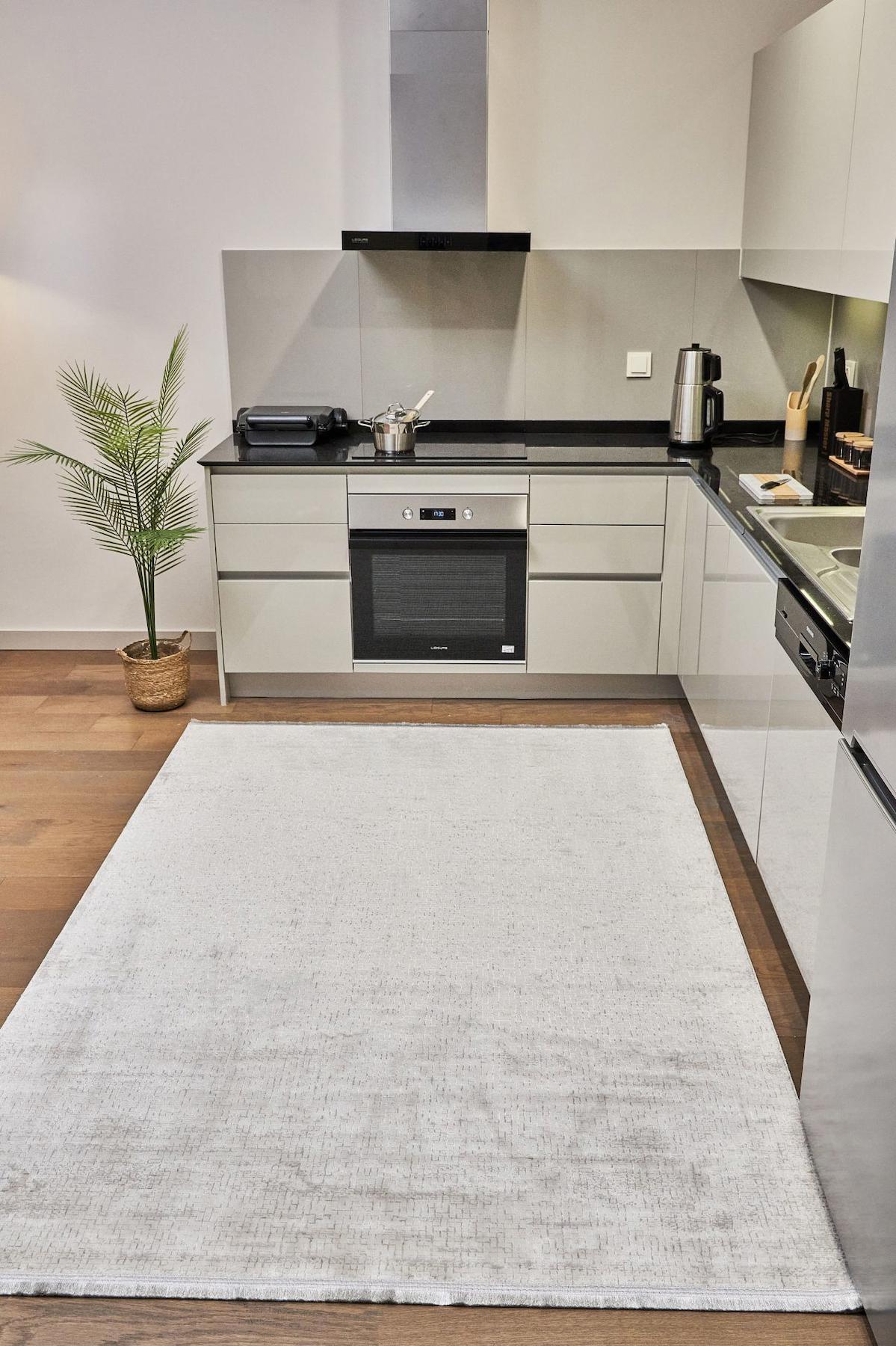 Apex Riena 1181 Çok Renkli Pamuk Yıkanabilir İnce Kaymaz Jüt Taban Dikdörtgen Makine Dokuma Salon Halısı 80x300 cm