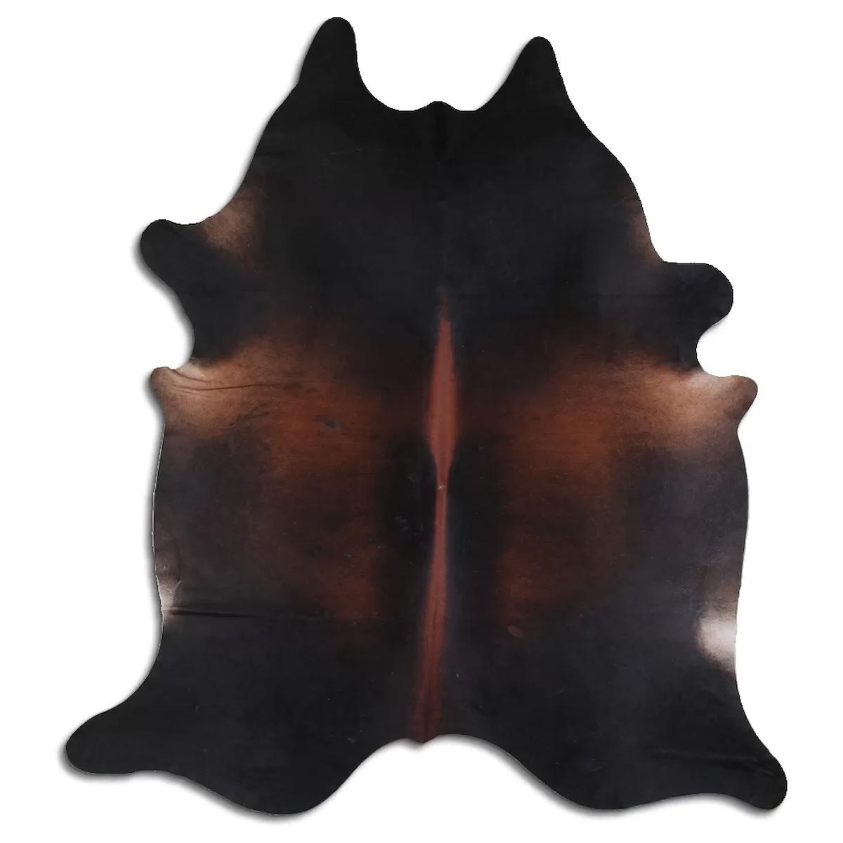 Fiesta Leather Art 63399 Krem 51 mm Deri Toz Tutmaz Yıkanabilir İnce Kaymaz Deri Taban Oval Makine Dokuma Salon Halısı 80x80 cm