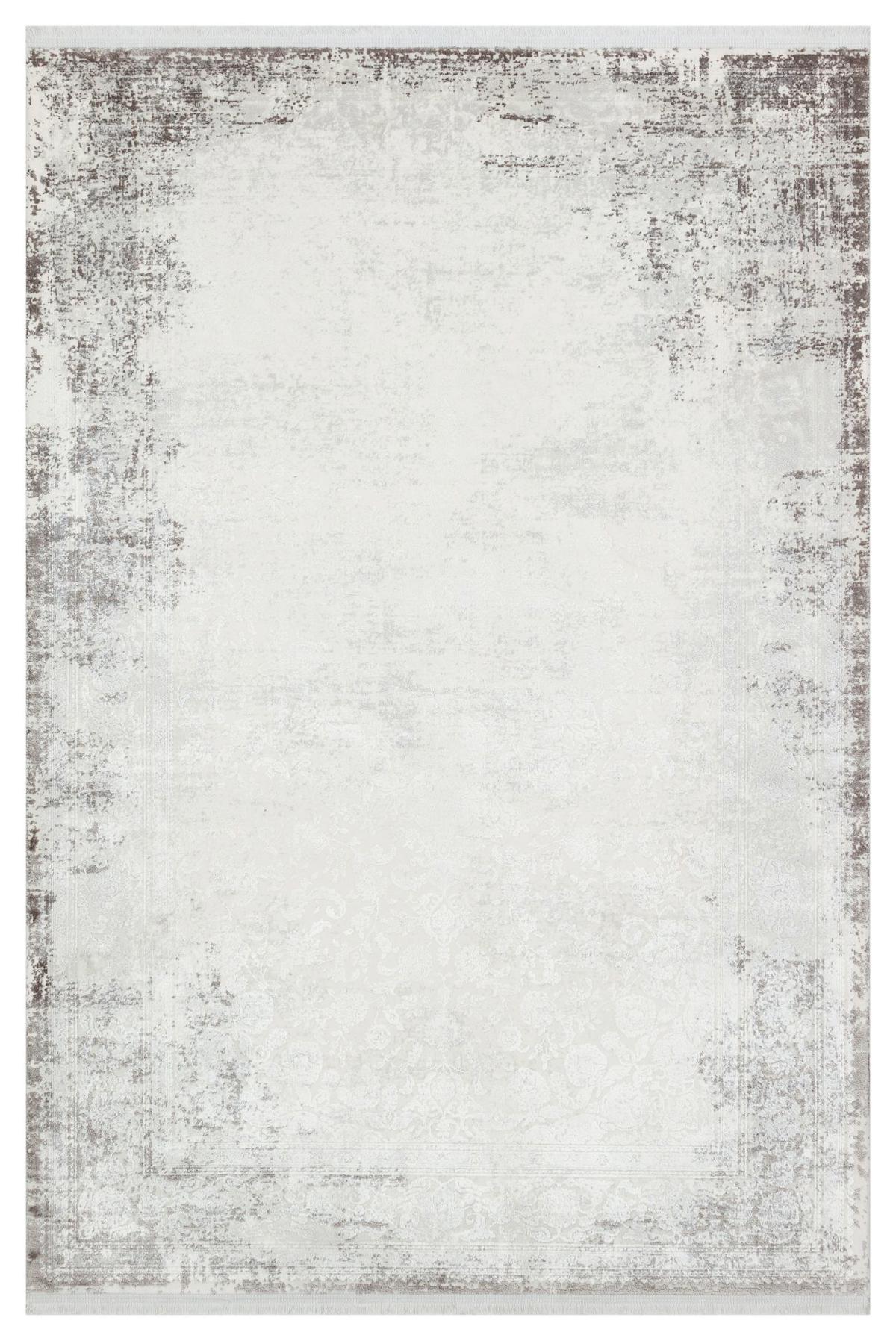 Apex Caliente 4912 Çok Renkli Viskon Yıkanabilir İnce Kaymaz Jüt Taban Dikdörtgen Makine Dokuma Salon Halısı 80x120 cm