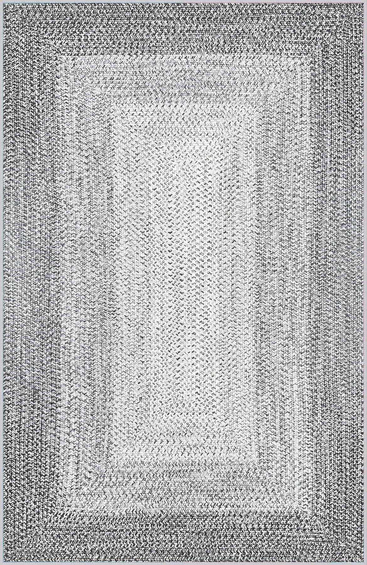 Rovigo Home RVG1765 Gri 8 mm Polyester Antibakteriyel-Leke Tutmaz-Toz Tutmaz Yıkanabilir İnce Kaymaz Dot Taban Dikdörtgen Makine Dokuma Salon Halısı 180x250 cm