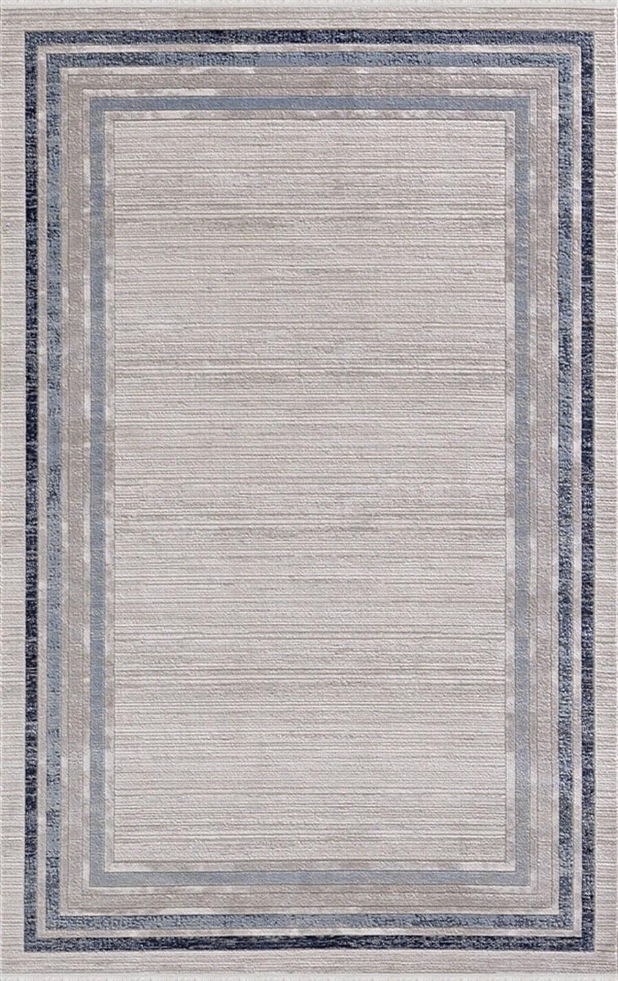 Merinos Diyez 34930 Mavi 9 mm Akrilik Yıkanabilir Kalın Kaymaz Dikdörtgen Makine Dokuma Salon Halısı 180x300 cm
