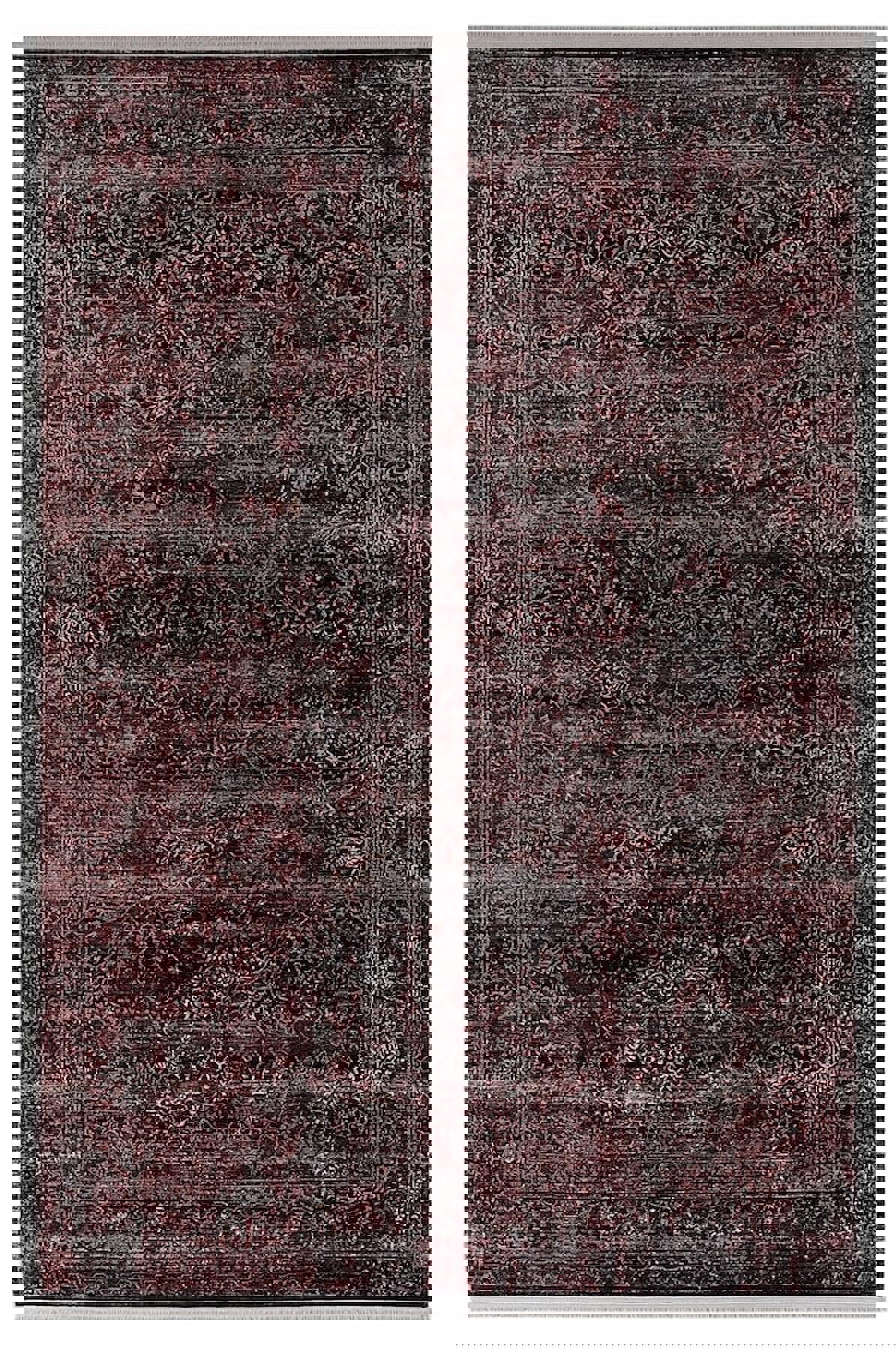 Sanat Halı Oasis 1866 Çok Renkli 7 mm Pamuk Antibakteriyel Yıkanabilir Kalın Kaymaz Lateks Taban Dikdörtgen Makine Dokuma Salon Halısı 160x230 cm