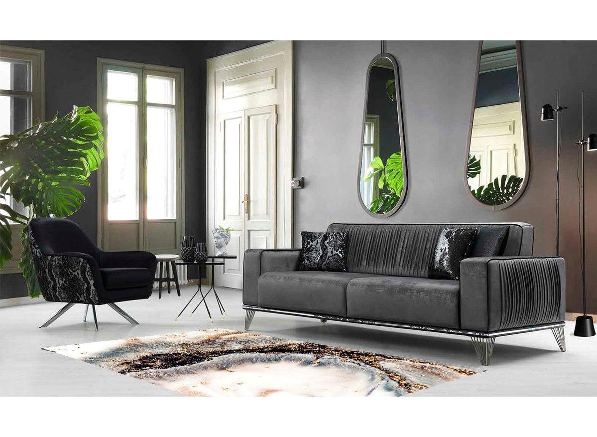 Aldora 248 Krem 9 mm Deri Antibakteriyel Yıkanabilir İnce Kaymaz Pamuk Taban Dikdörtgen Makine Dokuma Salon Halısı 100x200 cm